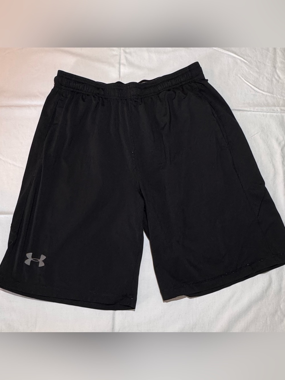 Under Armour Black Men's Athletic Shorts with Reflective Logo